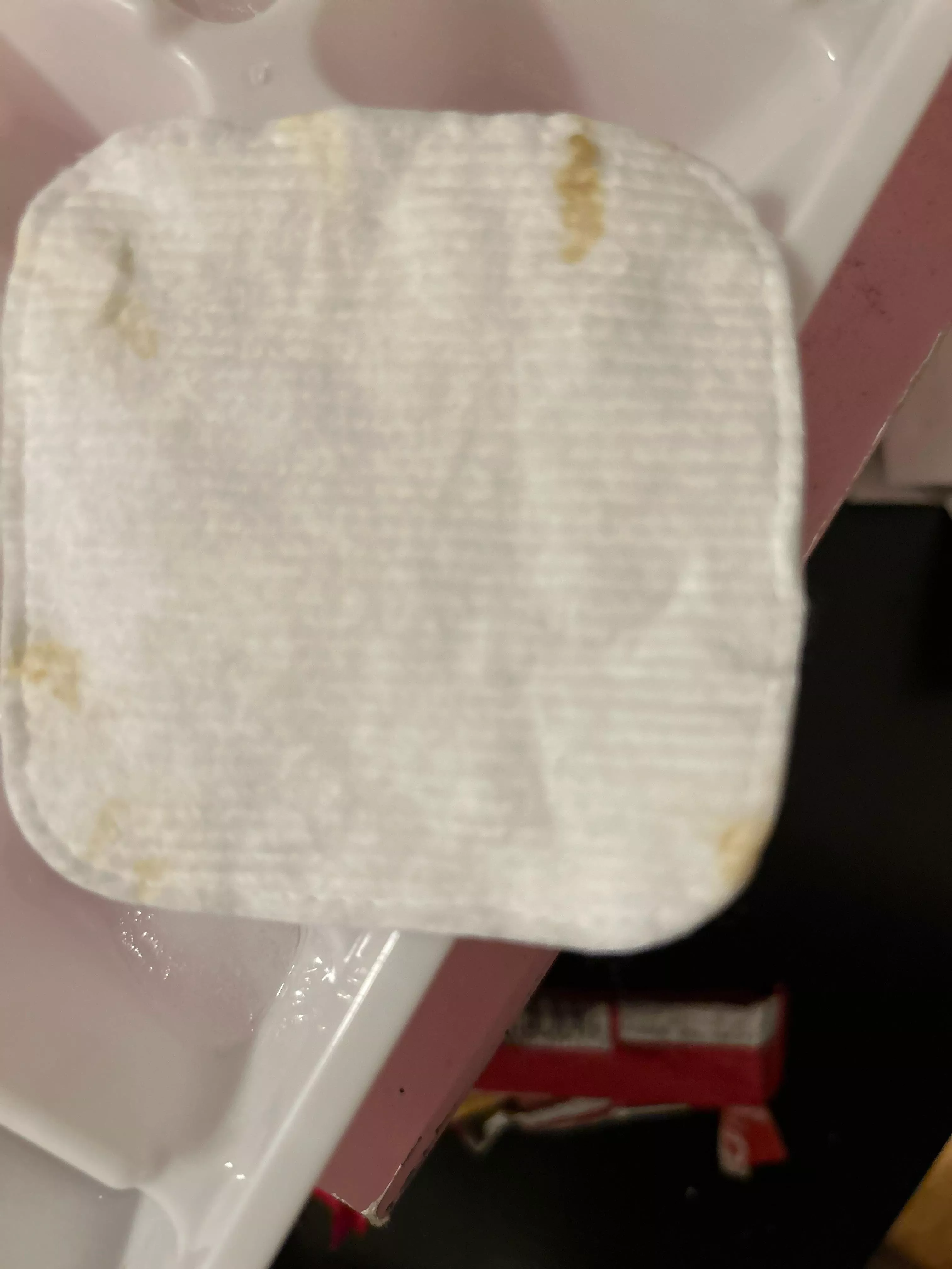 I have two ear infections, is it normal for this to be coming out of them?