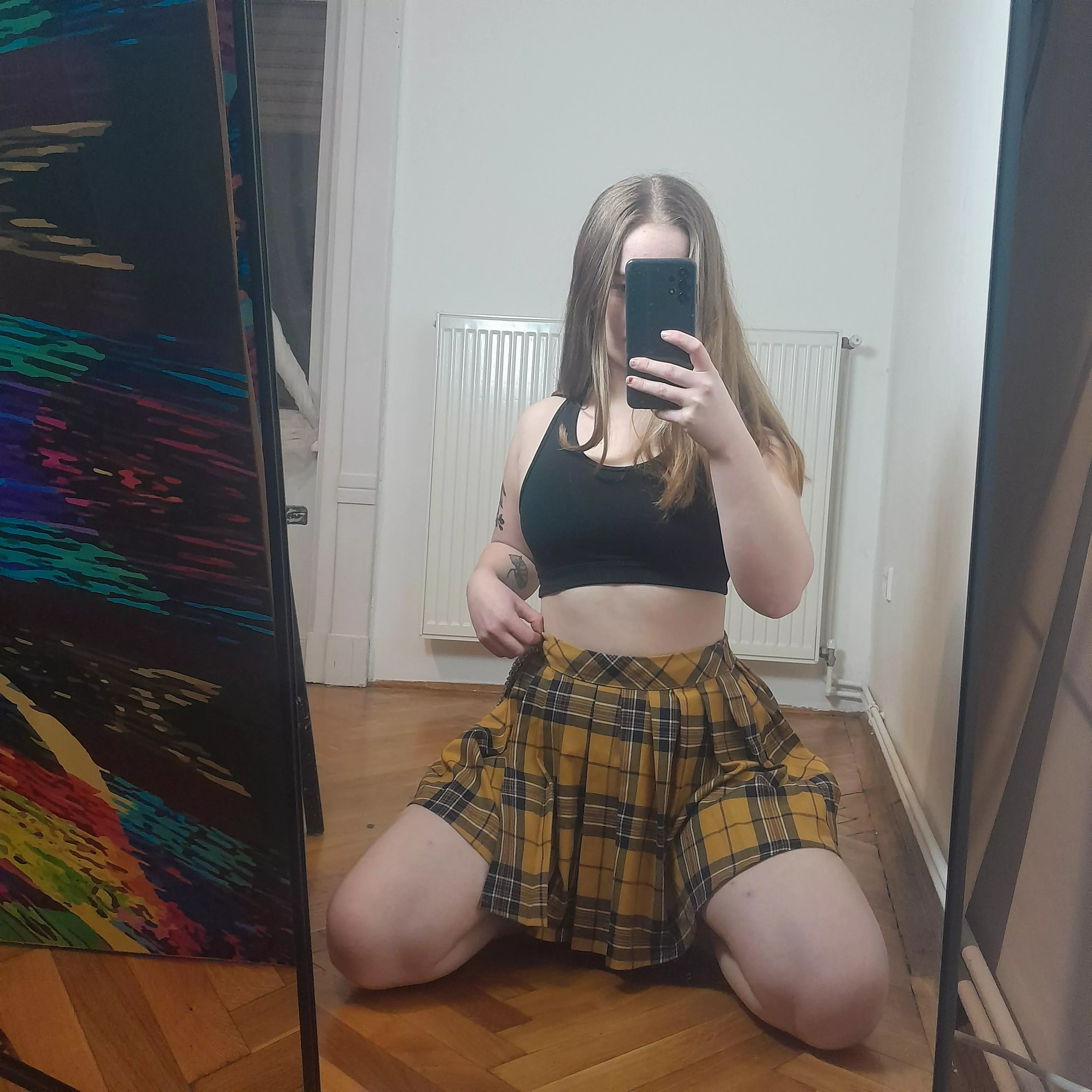 I really like my skirt, can we leave it on