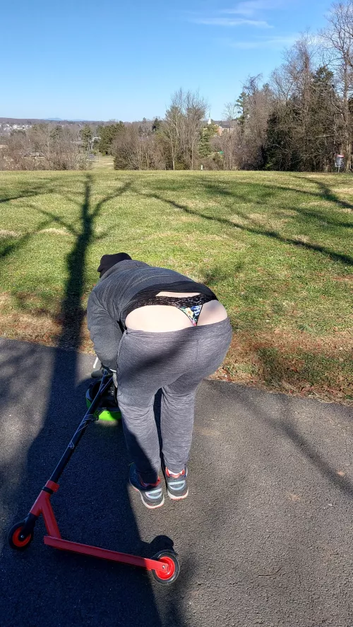 I'm always dropping my scooter...