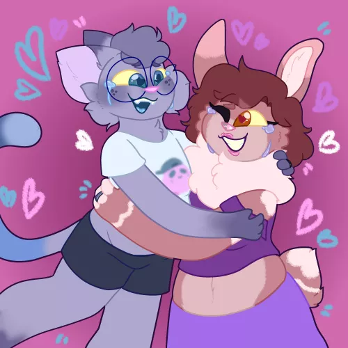 I'm engaged!! I proposed on New Year's Eve and she said yes! I'm so happy! Enjoy this celebration artwork! [Art by Me]