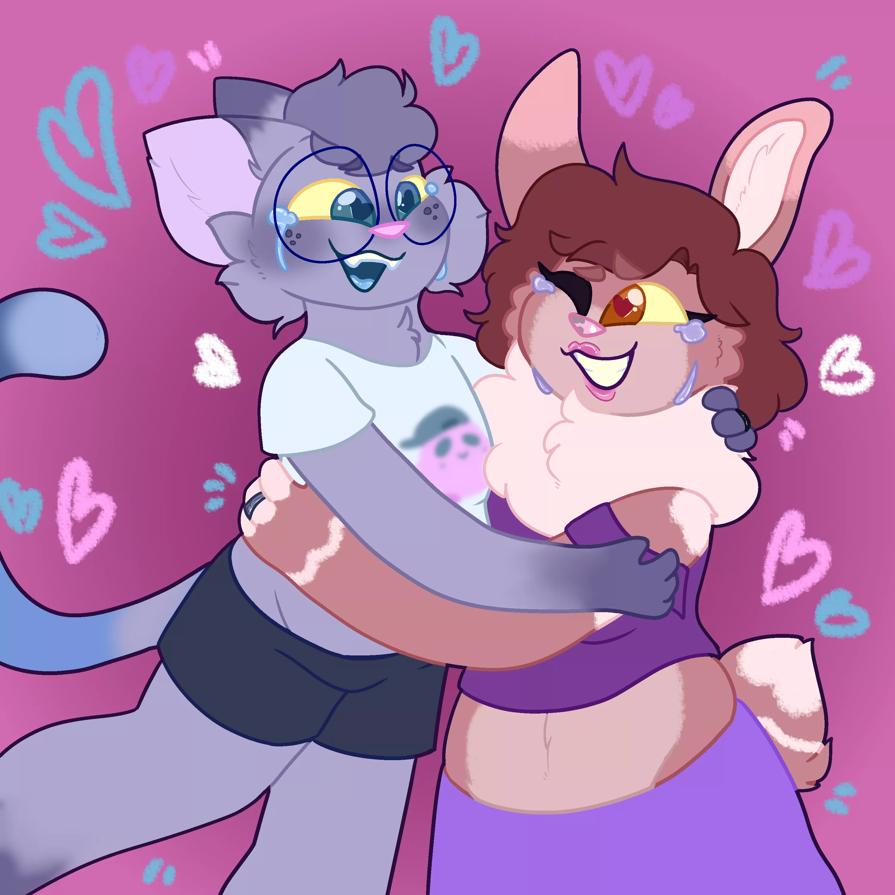 I'm engaged!! I proposed on New Year's Eve and she said yes! I'm so happy! Enjoy this celebration artwork! [Art by Me]