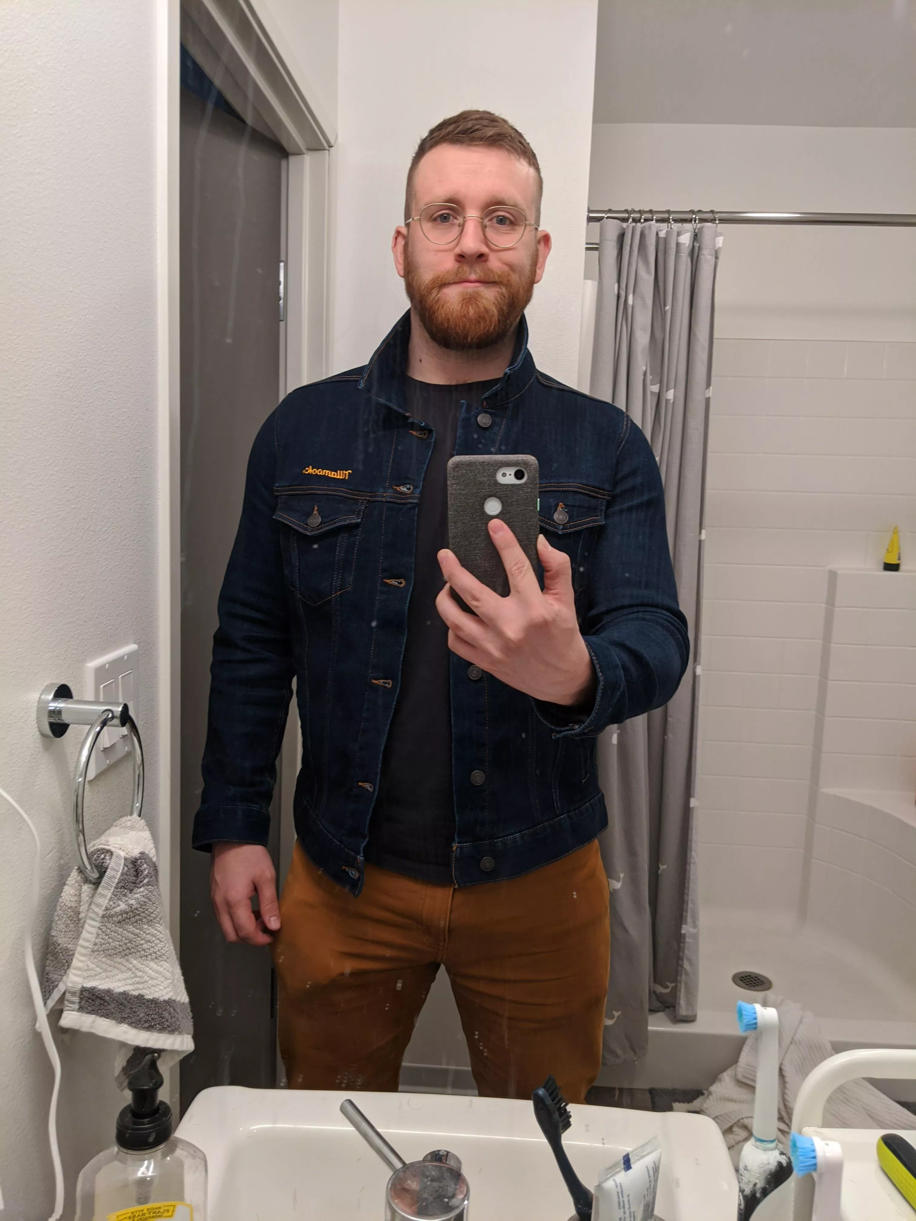 It's finally cold enough to wear. Yes, I ate lots of cheese where I got this.