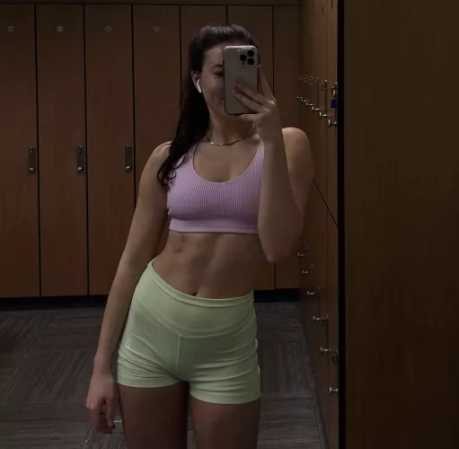 Locker room selfie