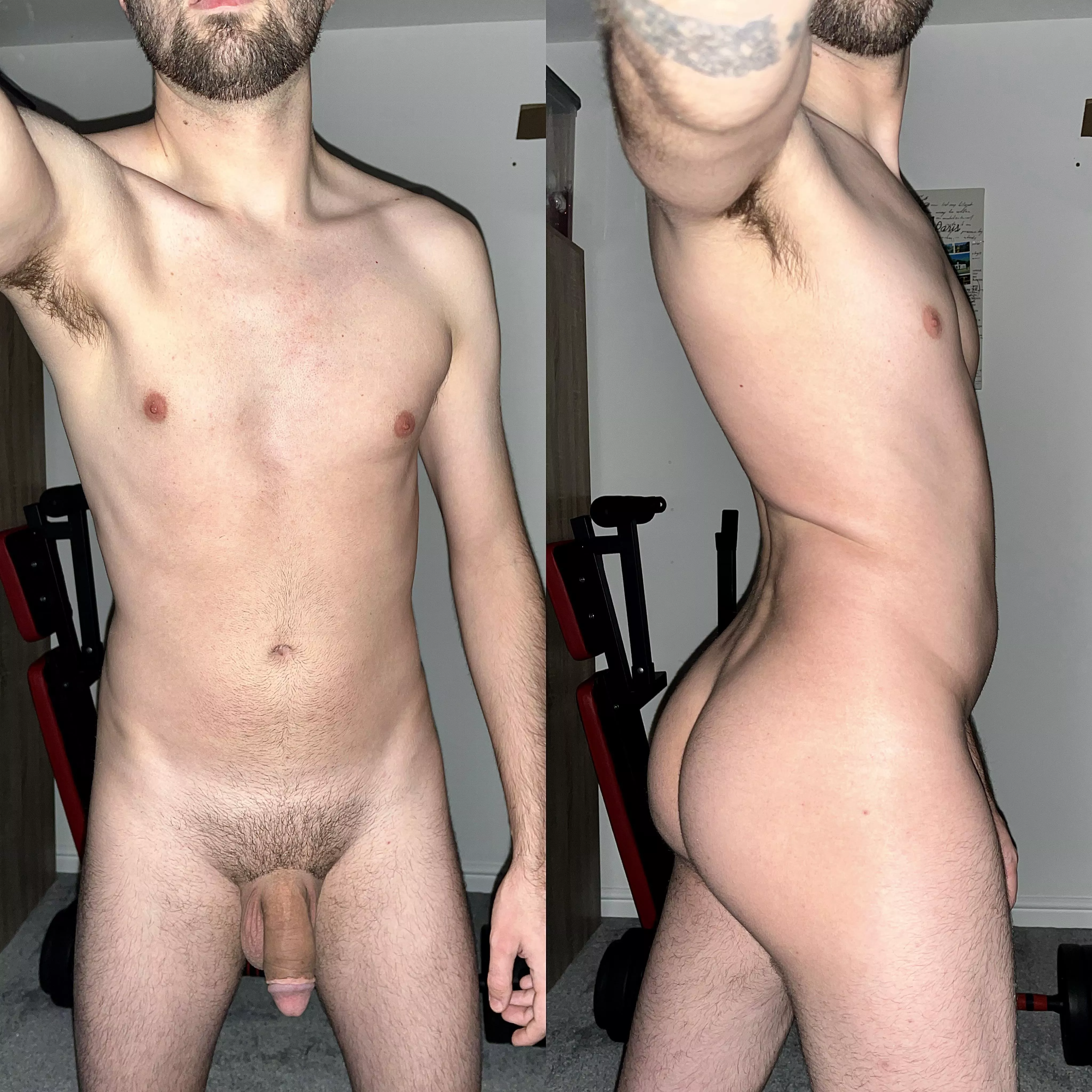 [M] 27 newbie swinger/bull, here’s my natural non horny body, unless you want to make it horny 😜