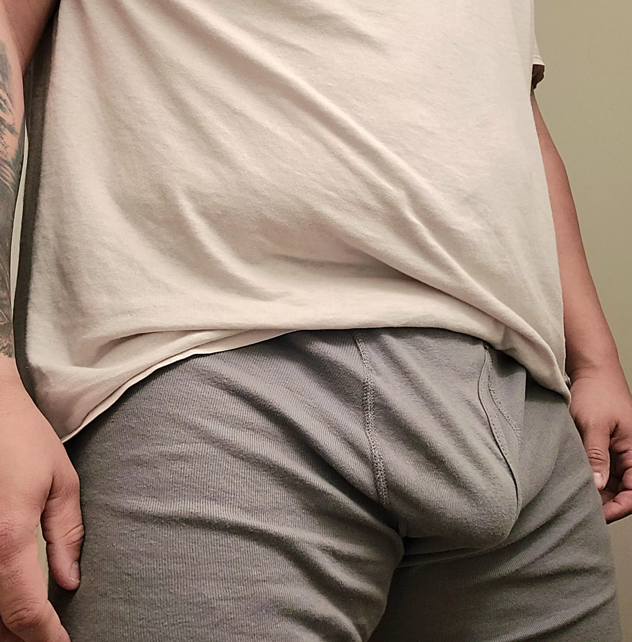 (M) yeah I can't leave to the gym yet