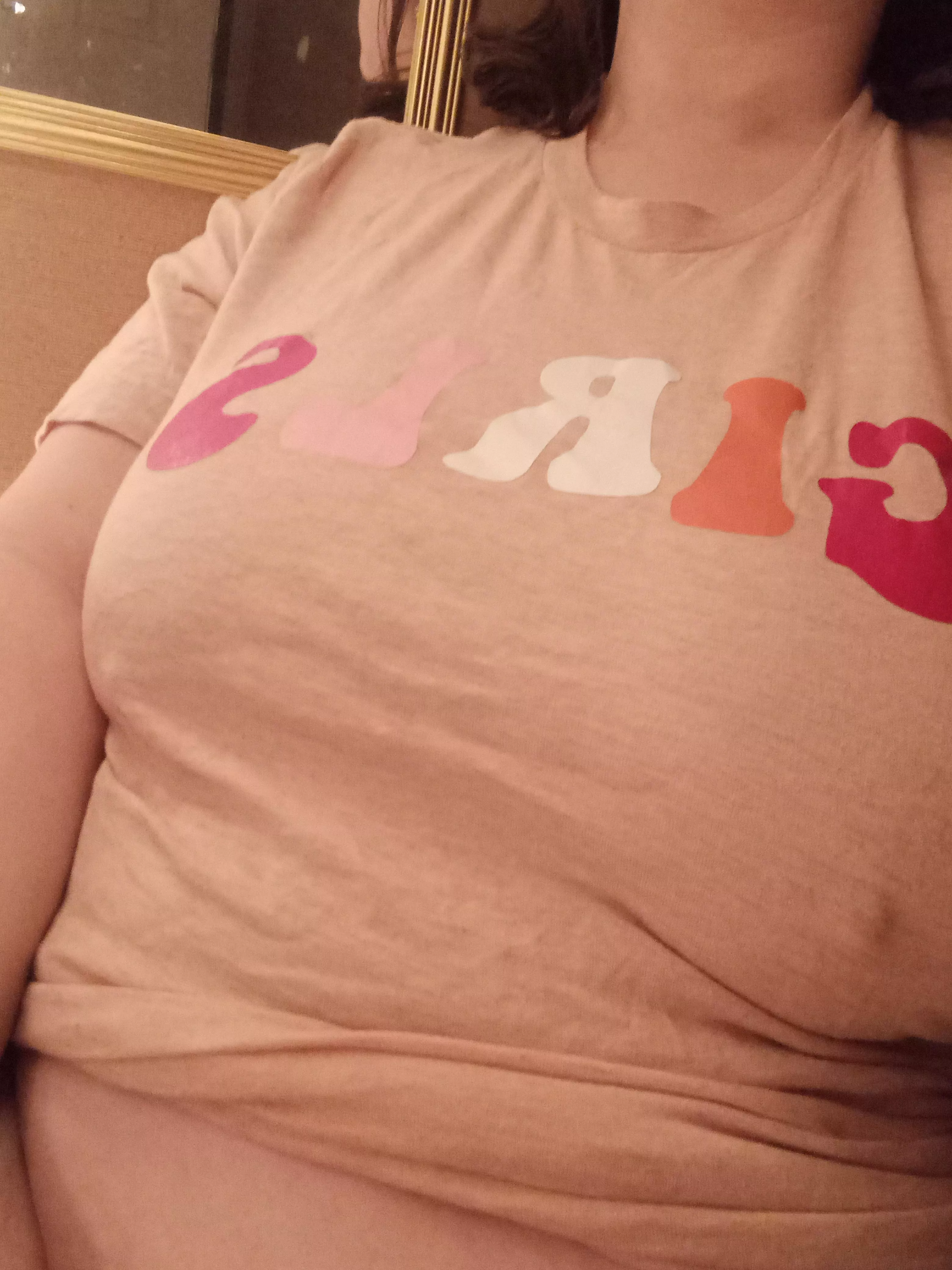 Maybe the skin toned shirt wasn't the best option lol