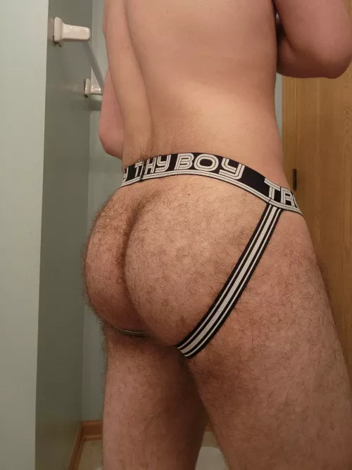 My hairy ass in my new jock