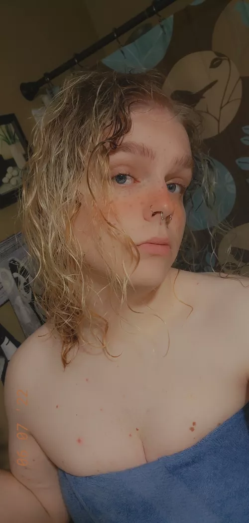 No hormones so far, but I love showing off what little cleavage I have