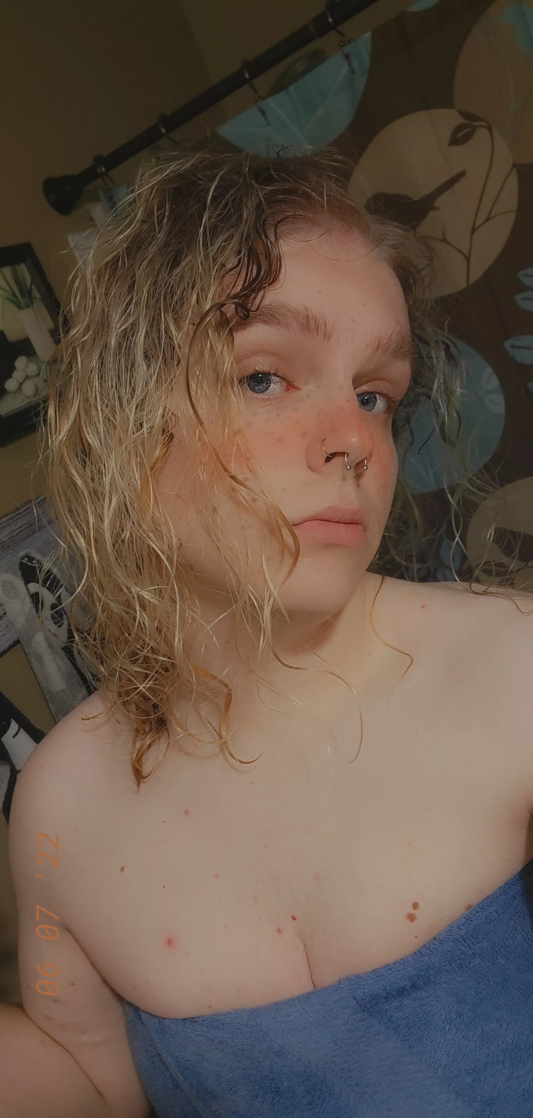 No hormones so far, but I love showing off what little cleavage I have