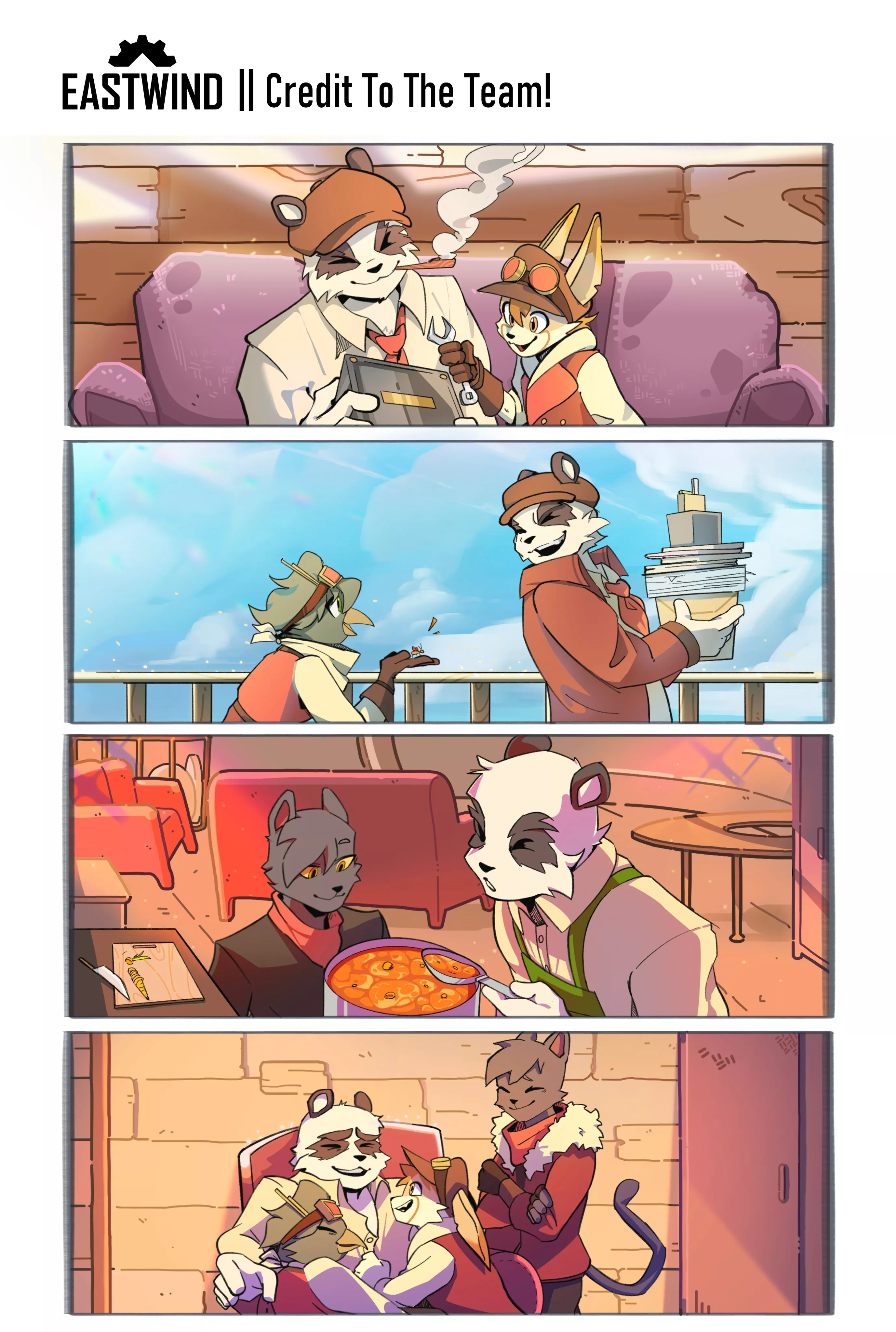 Panda dad for our indie game Eastwind