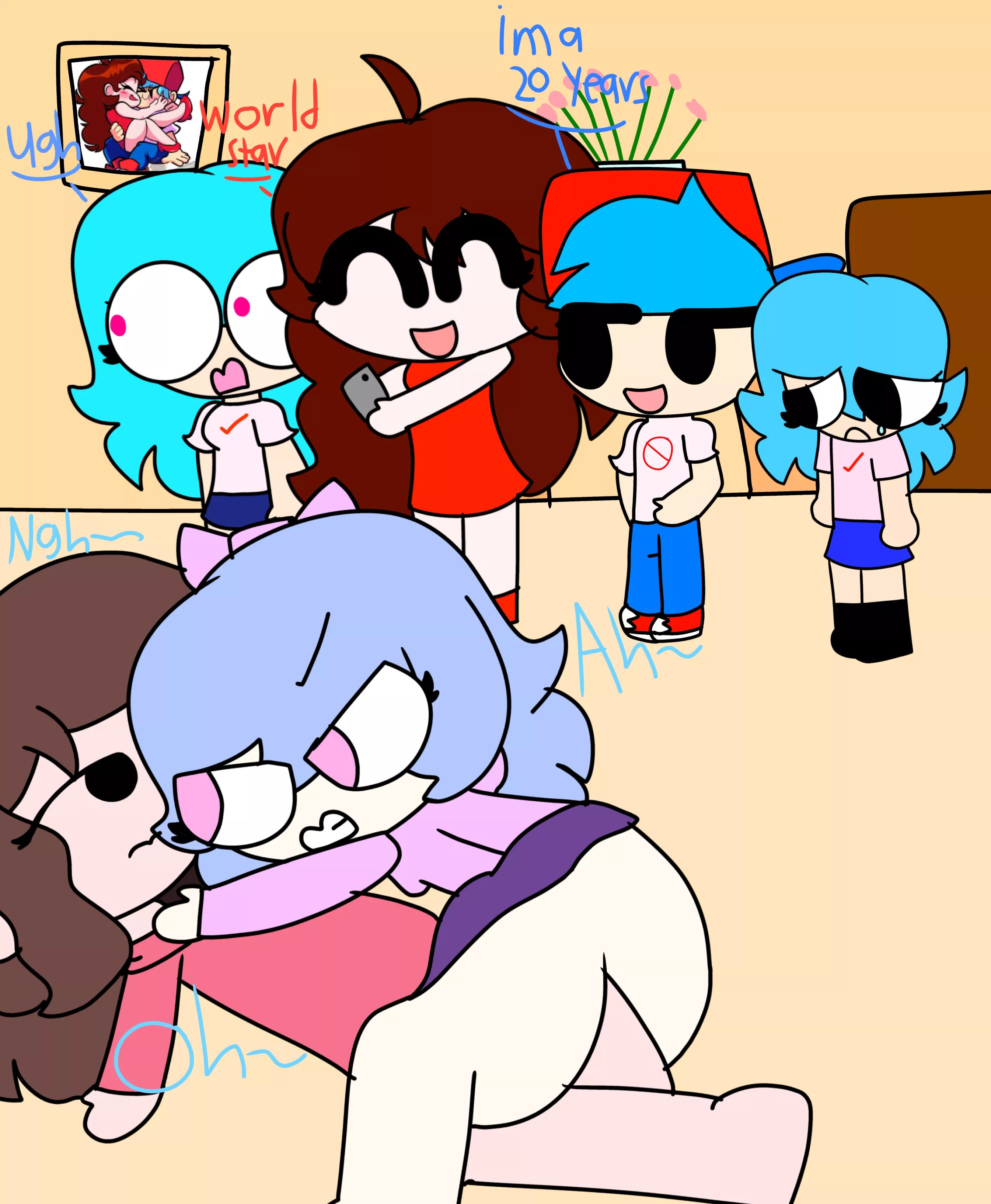 Soft GF VS Soft Sky Rule 34 (Art By PowSkiXD)