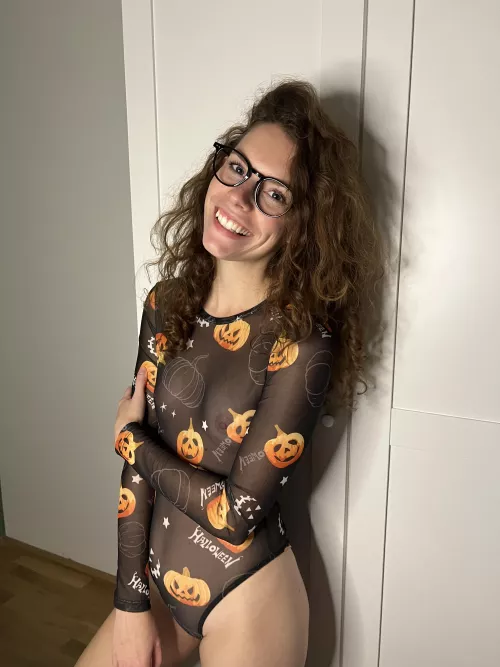spooky bodysuit in January