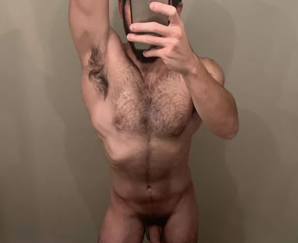 start at my shoulders and run those nails down my twunk chest [m]