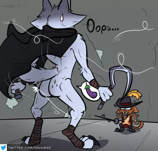 🐺💨🙀 Sure is windy here… (Nahura)