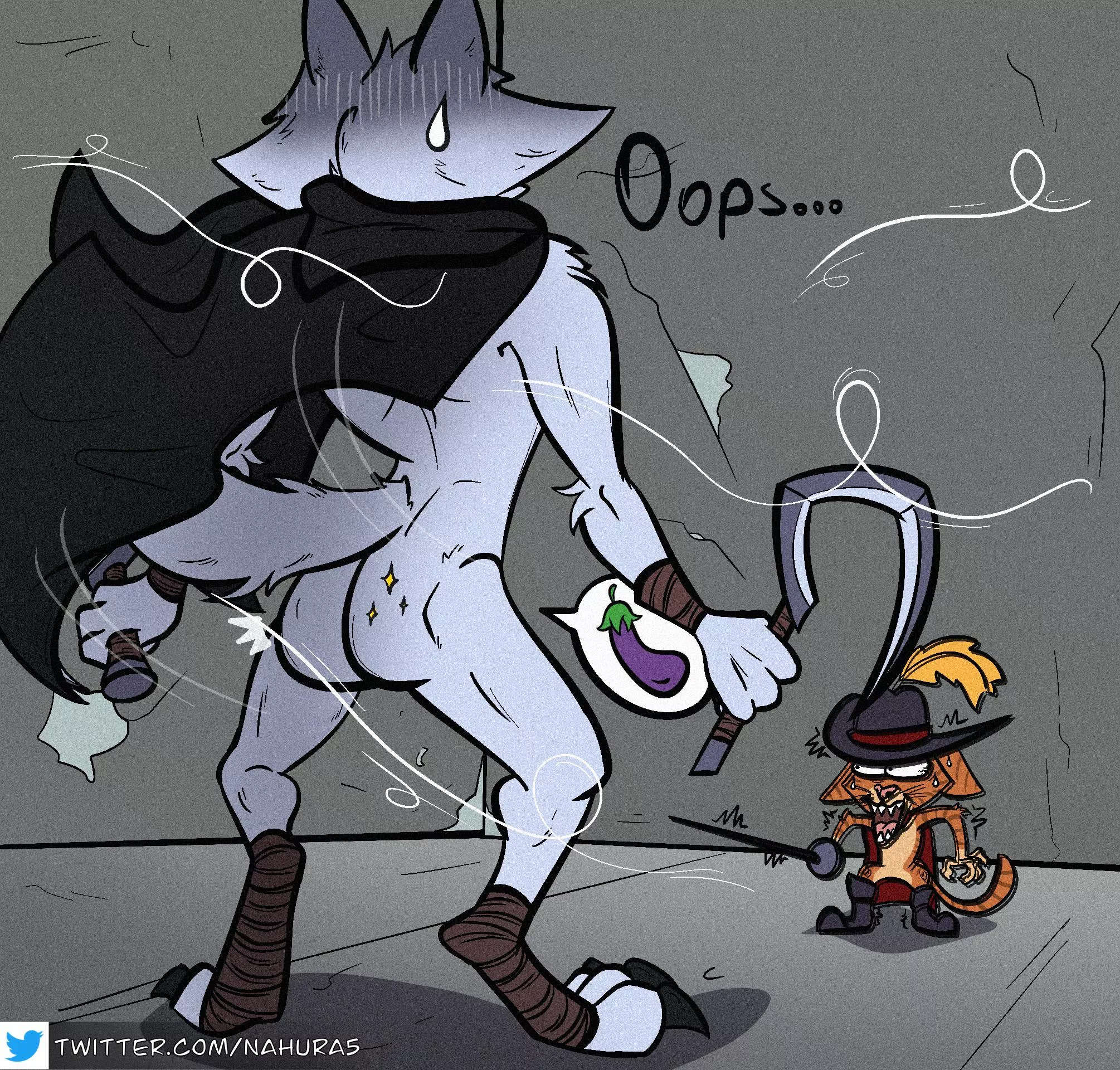 🐺💨🙀 Sure is windy here… (Nahura)