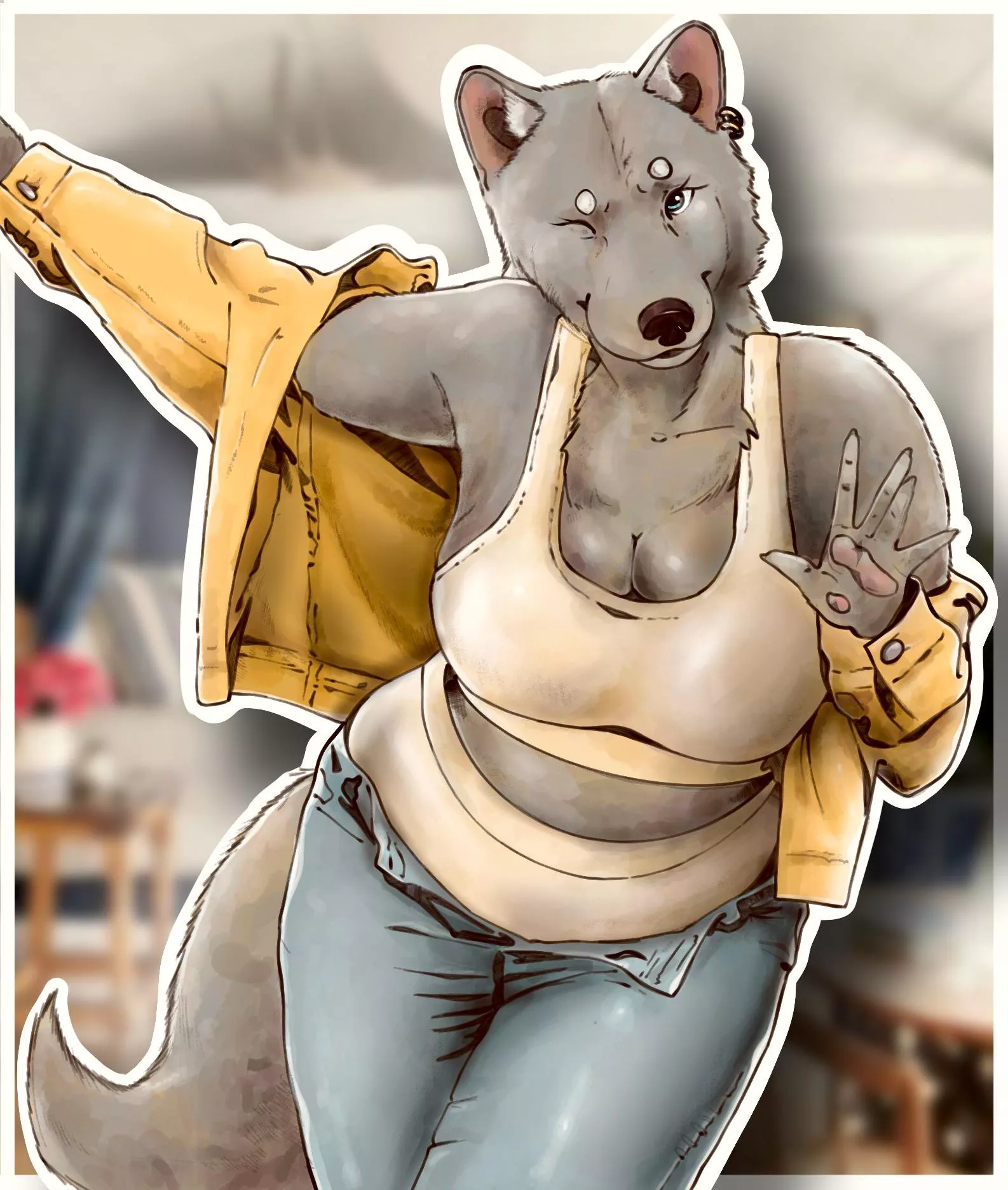 Swooping in to say hello! ( art by me )