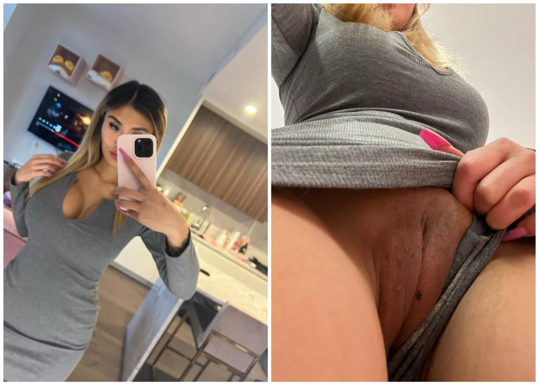 The face and the pussy!