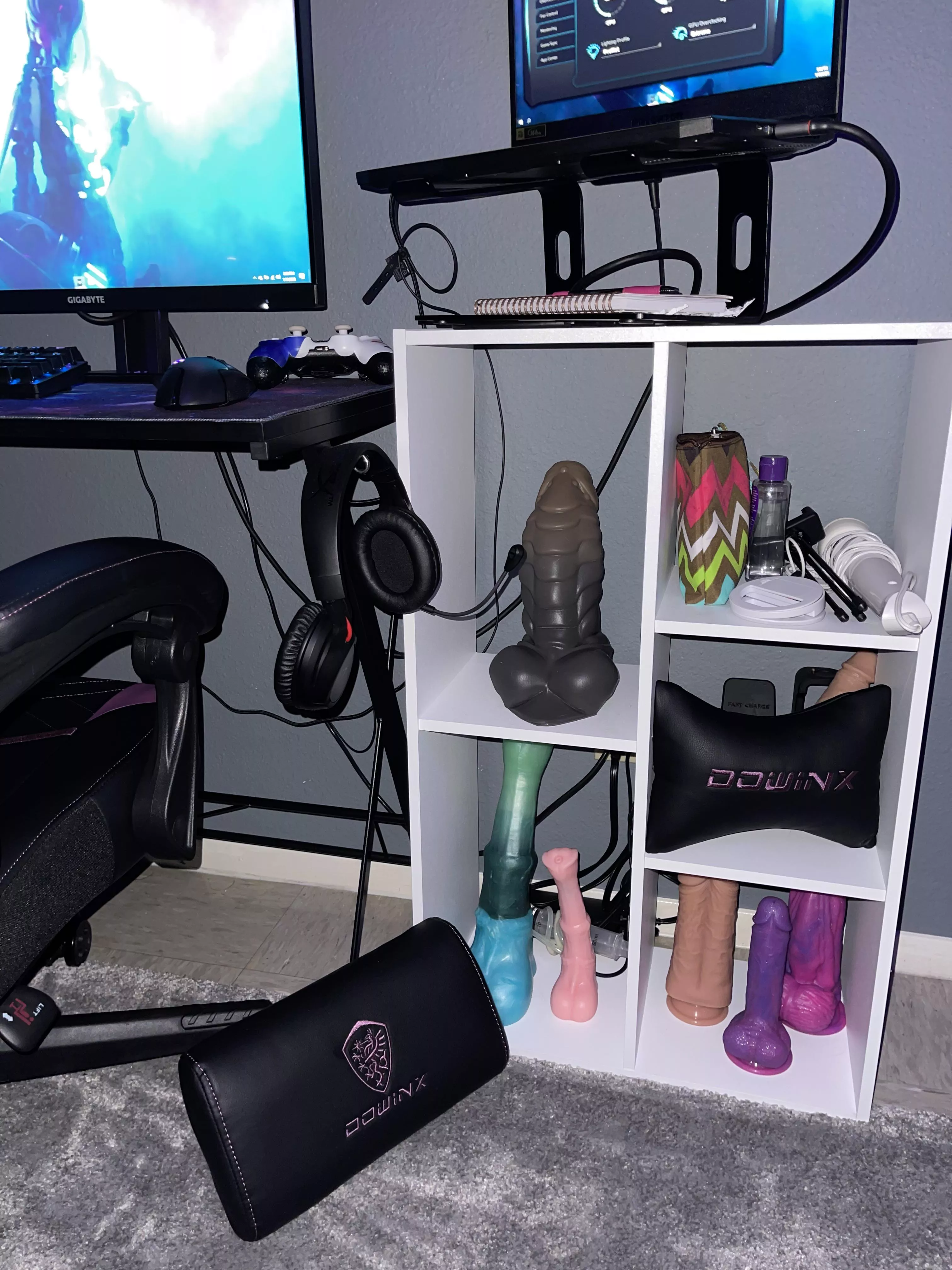 They actually make such cute decor for my gaming setup