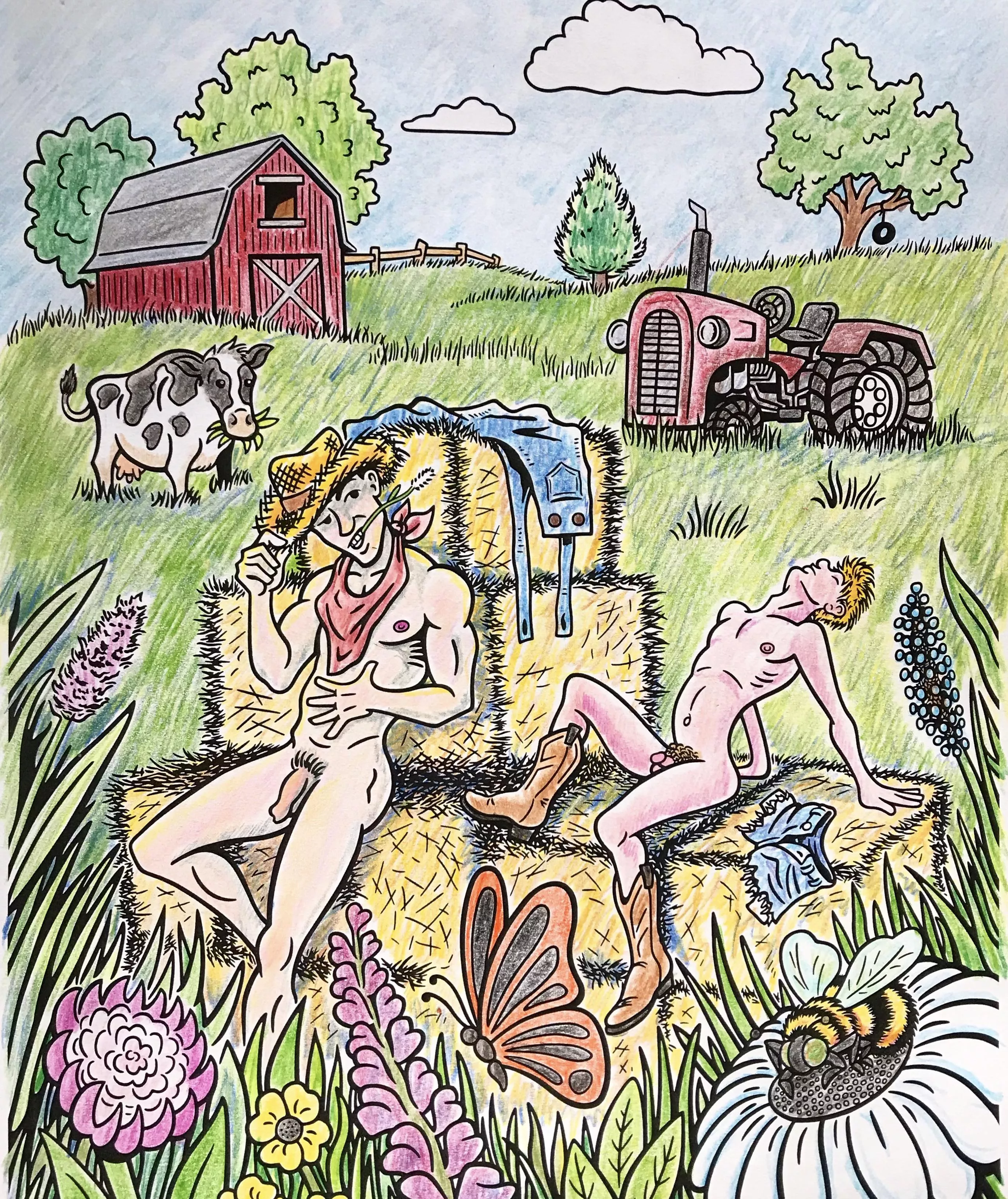 Unimpressed Cow, by me