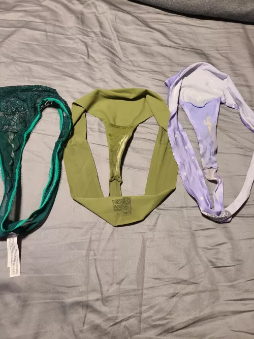 3 of my dirty thongs over the past couple days!