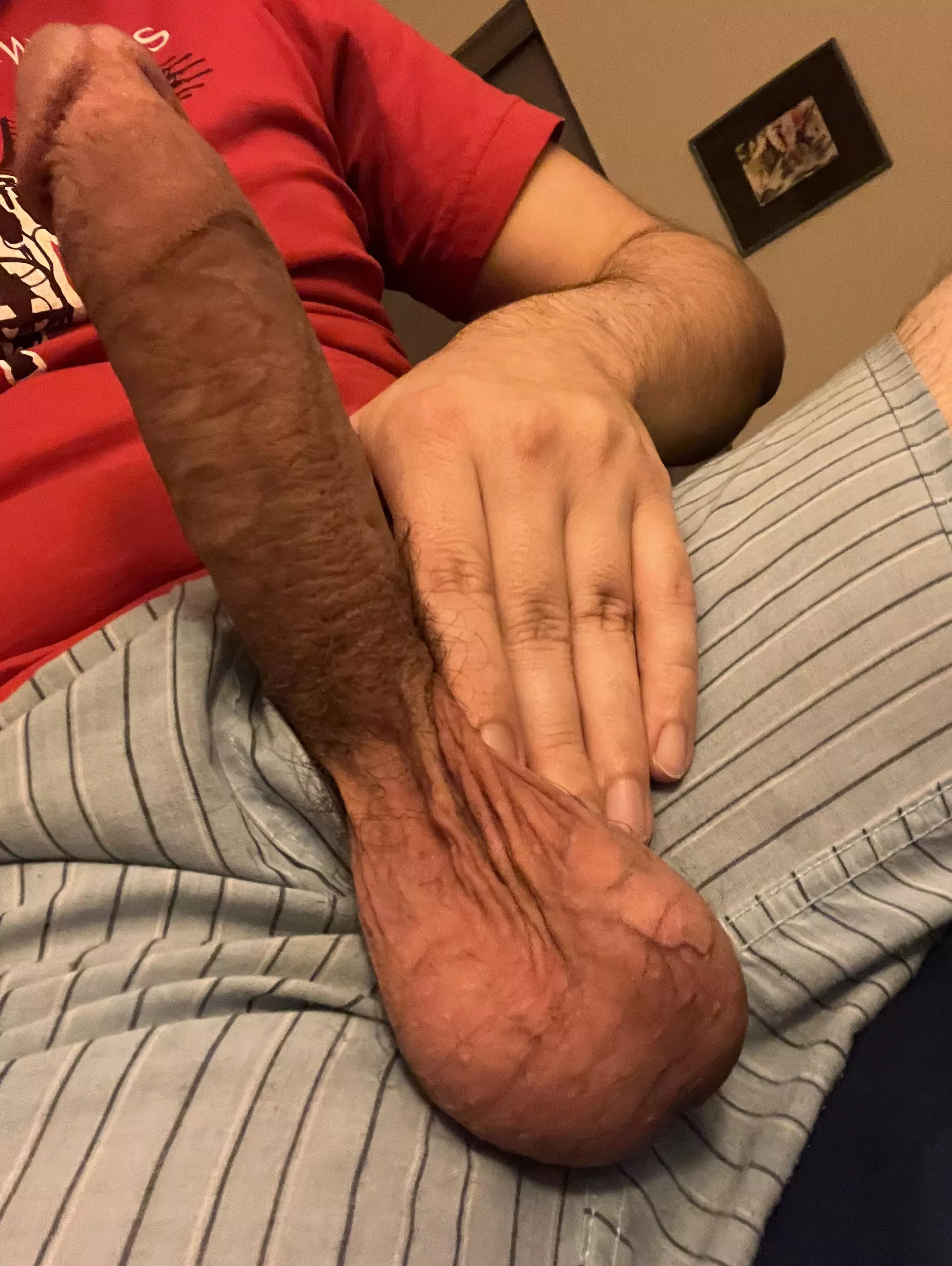 Balls looking heavy and ready to give