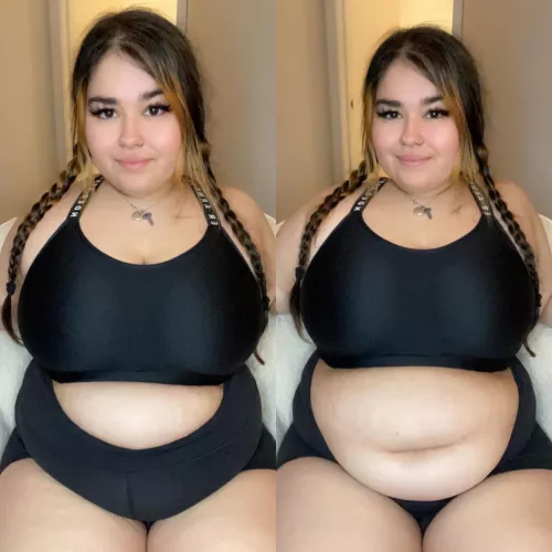 being hidden by my high waisted shorts 🤭