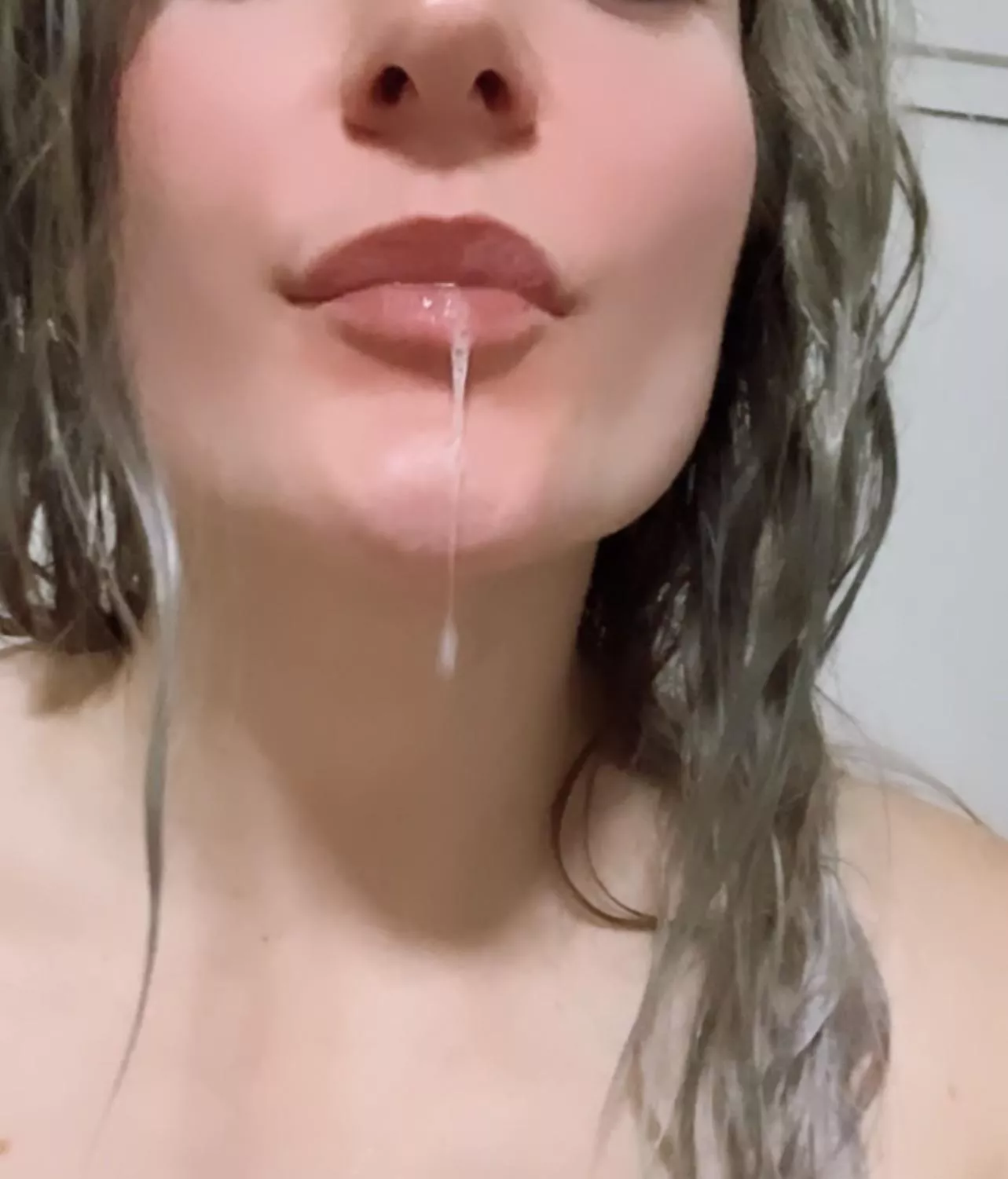 Can I give you a mouthful 🤤👄 the full video is on my OF😘