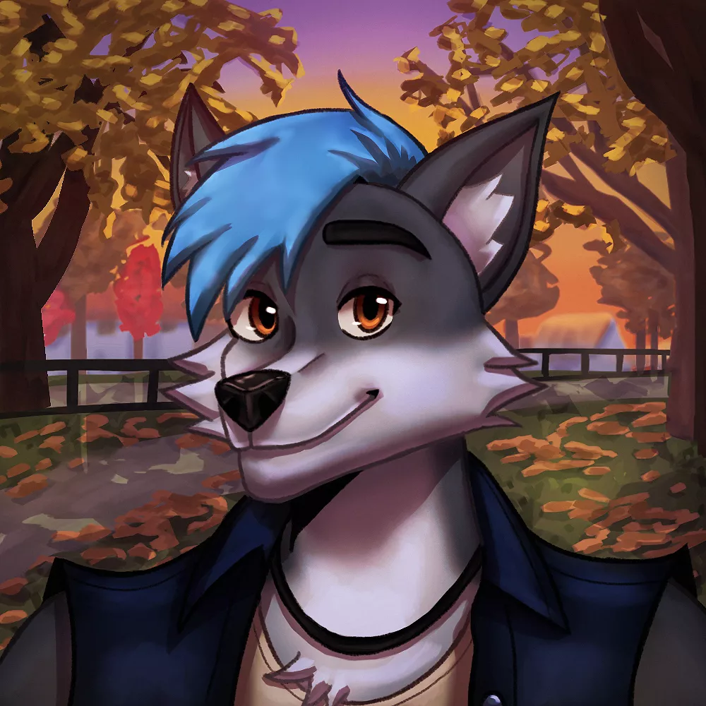 [COMMISSIONS OPEN] Commission of a cute gray wolf that I finished yesterday! (art by me)
