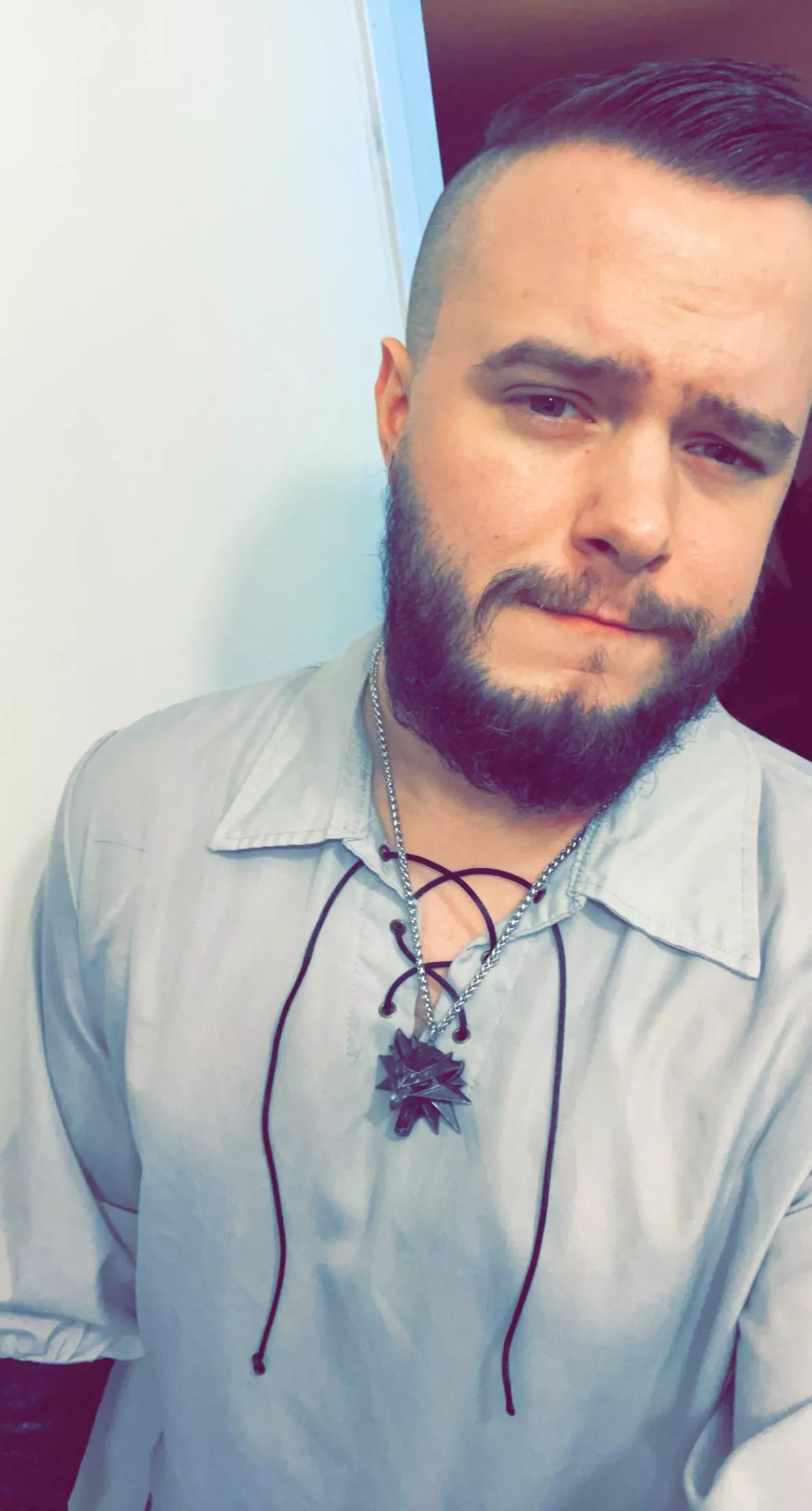 Did a casual cosplay while streaming the Witcher the other day and felt cute