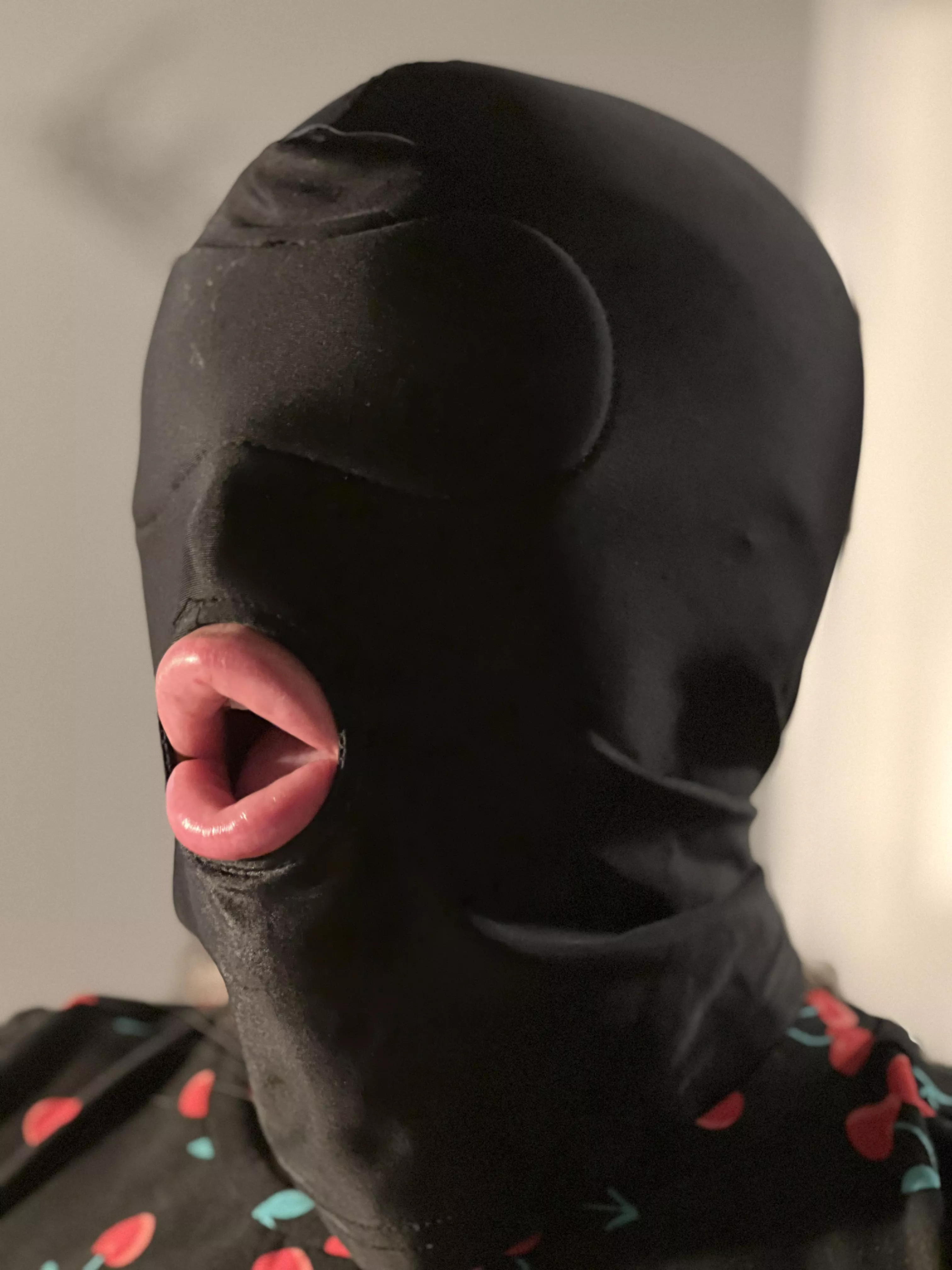 Filled toy’s lips with saline and added a hood [f]