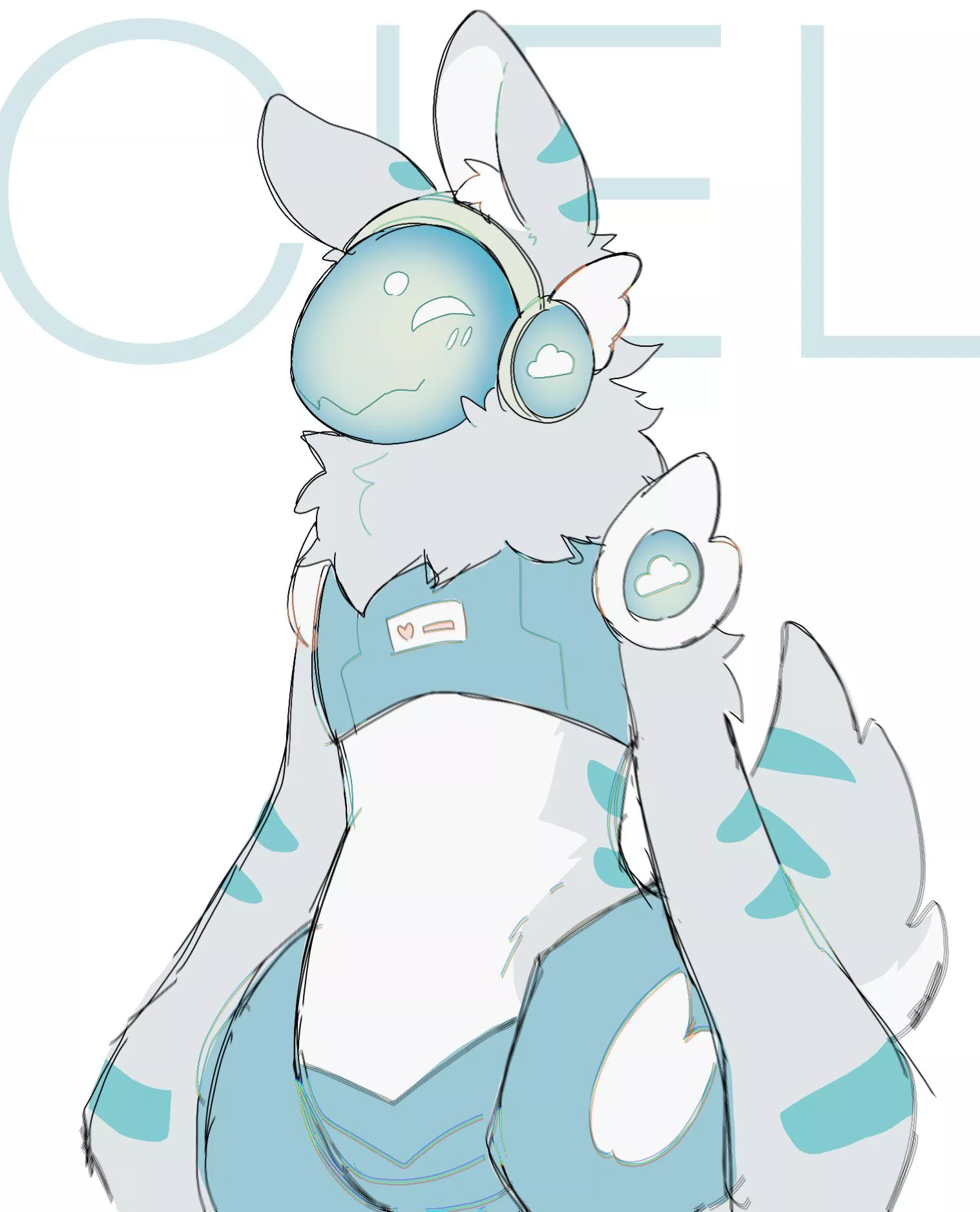 finally got around to making a protogen, meet ciel! [art by me/akanbehh]