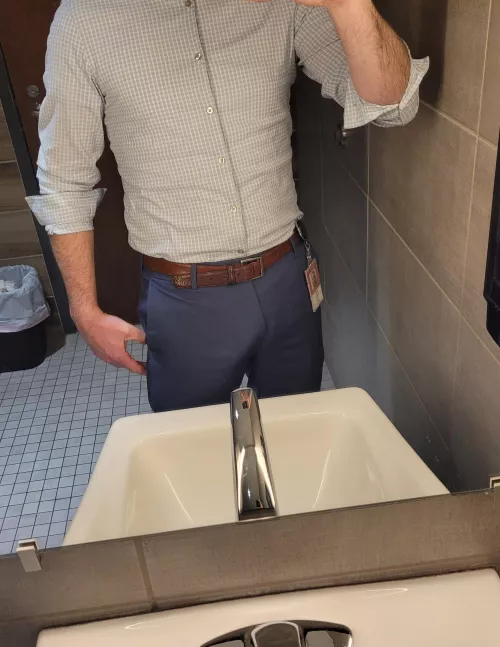 GF gets mad if I walk around with a semi at work.