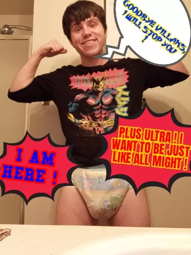 I am the Hero of Justice All Might! prepare to meet your fate villans !🥳