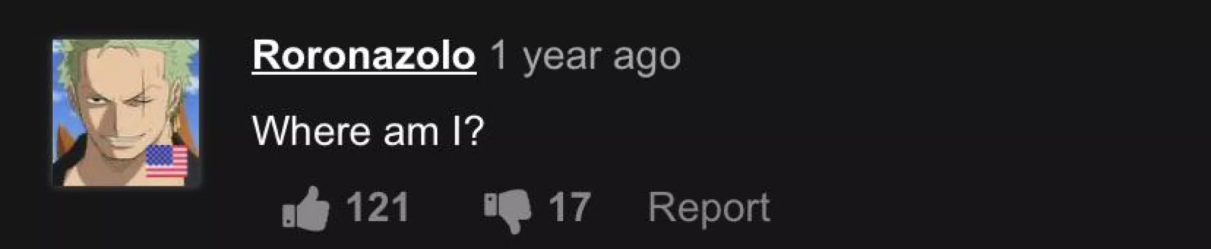 I dunno if xvideos counts but wtf Zoro