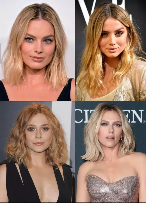 I need to be dominated and controlled by Margot Robbie, Ana de Armas, Elizabeth Olsen or Scarlett Johansson