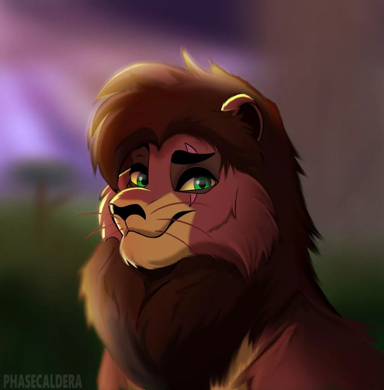 I painted a Kovu a while back <3 thought you might love to see everyone’s favorite. [art by me: PhaseCaldera]