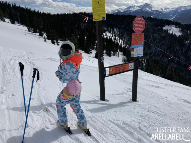 I’m more of a snowboarder, but diaper pics are easier on skis