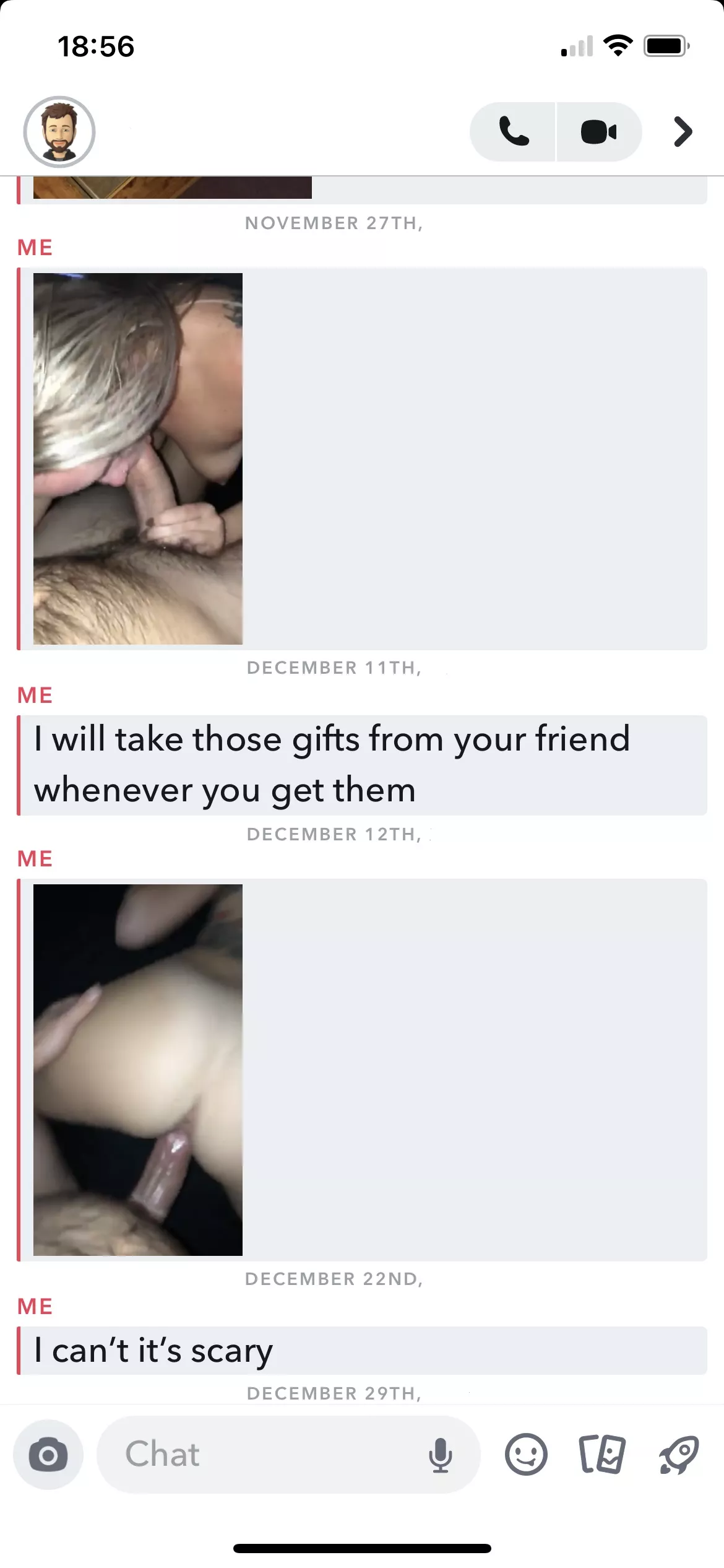 Just a little snapchat fun I sent my husband