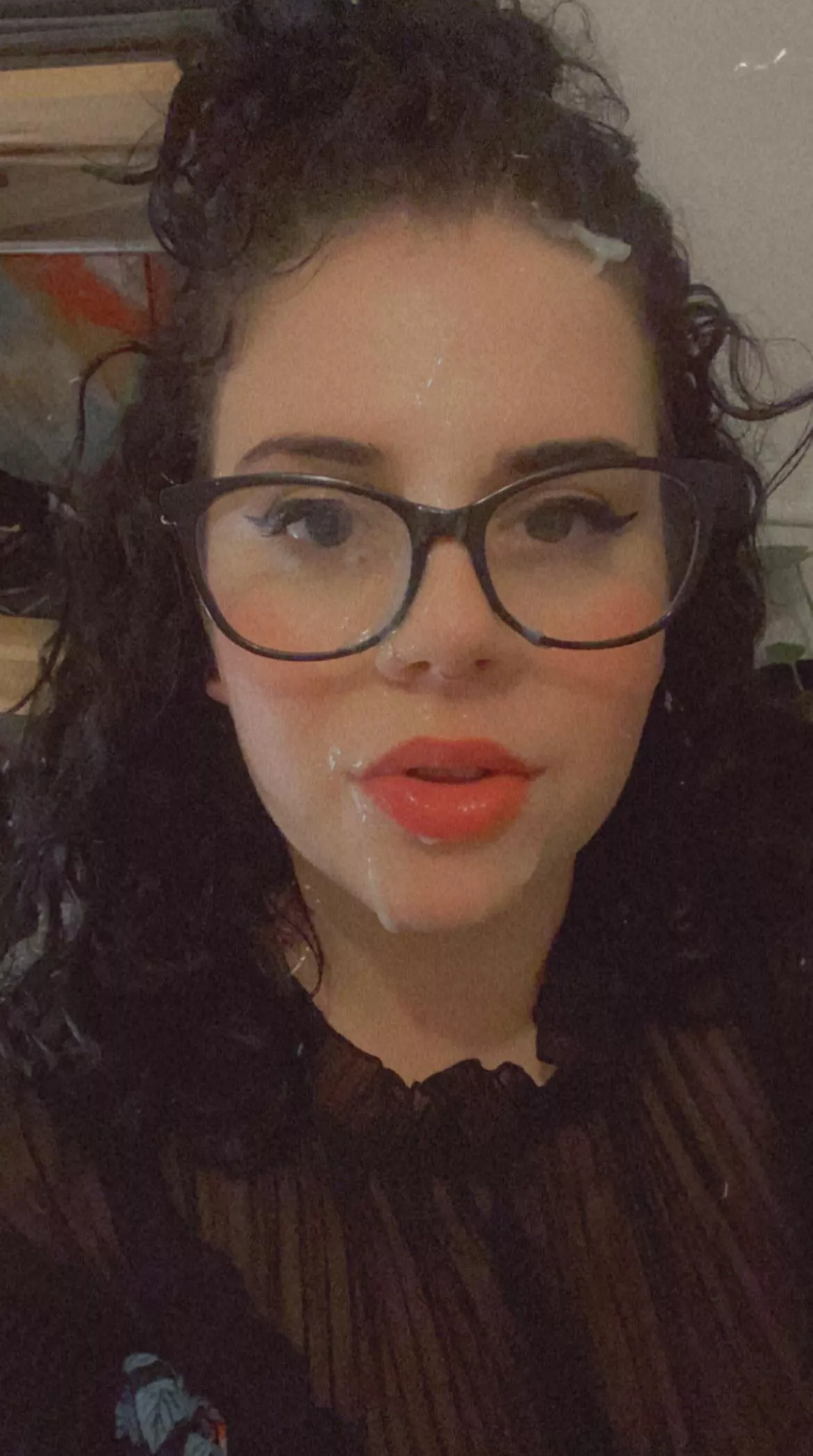 Just been glazed, would you add your load to my face?