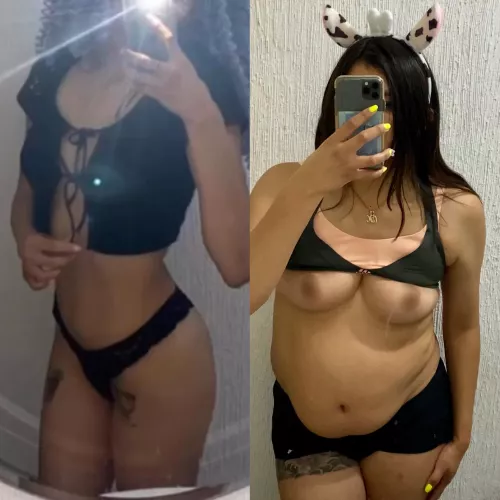 Left girl borrowed me her gym shorts…