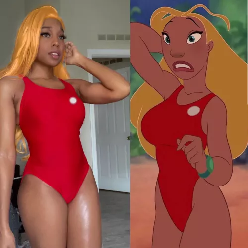 Lilo and stitch life guard by Violet_cosplay