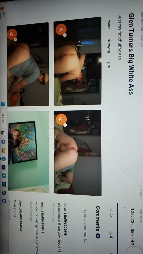 love showing my ass and exposing myself