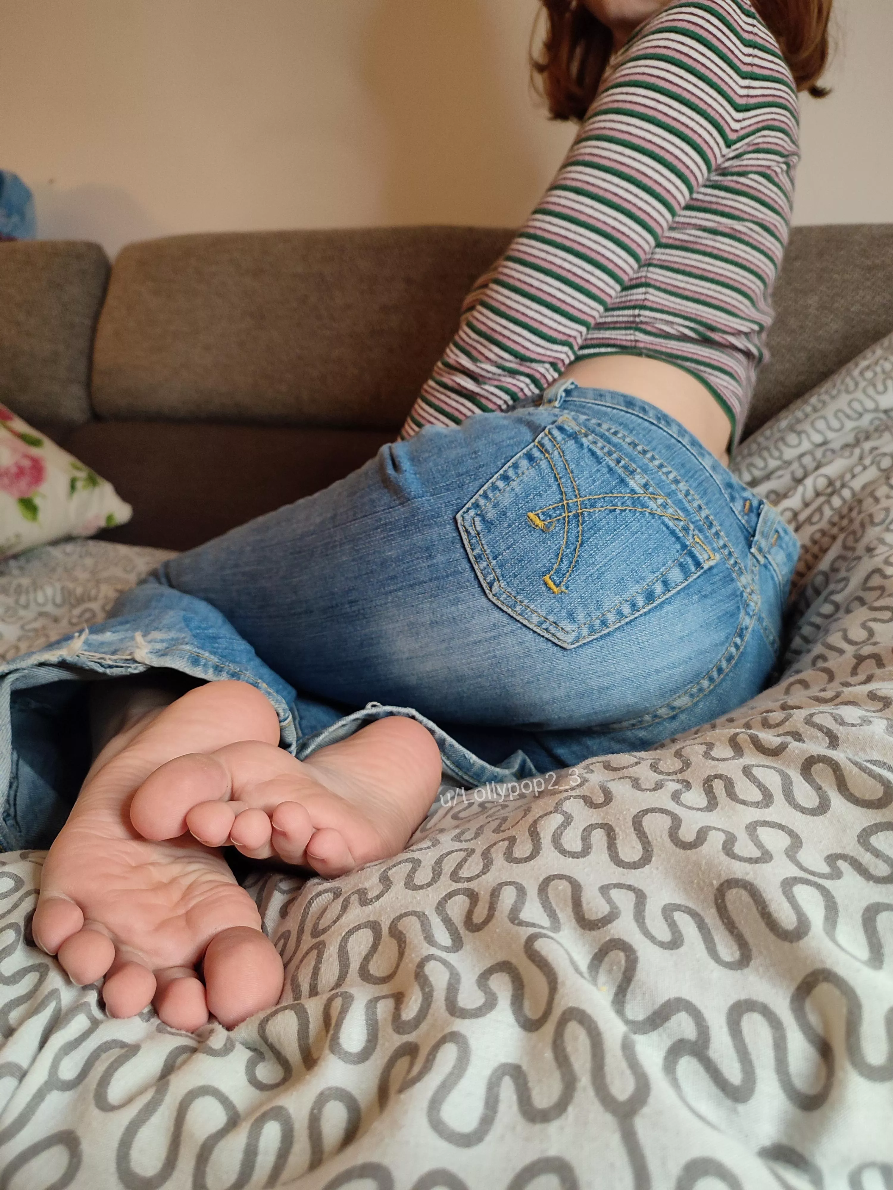 maybe you can tickle my feet