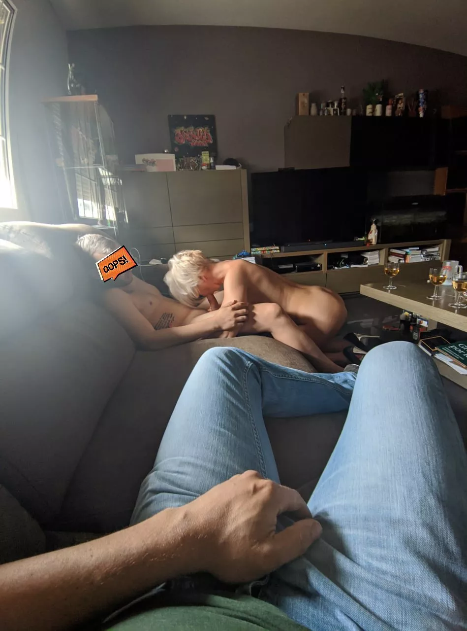 My wife likes to have fun with a friend