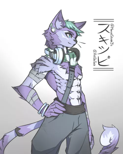 [OC] Skippy, OC fanart for @MarcelSteak3 on Twitter, drawn by me!