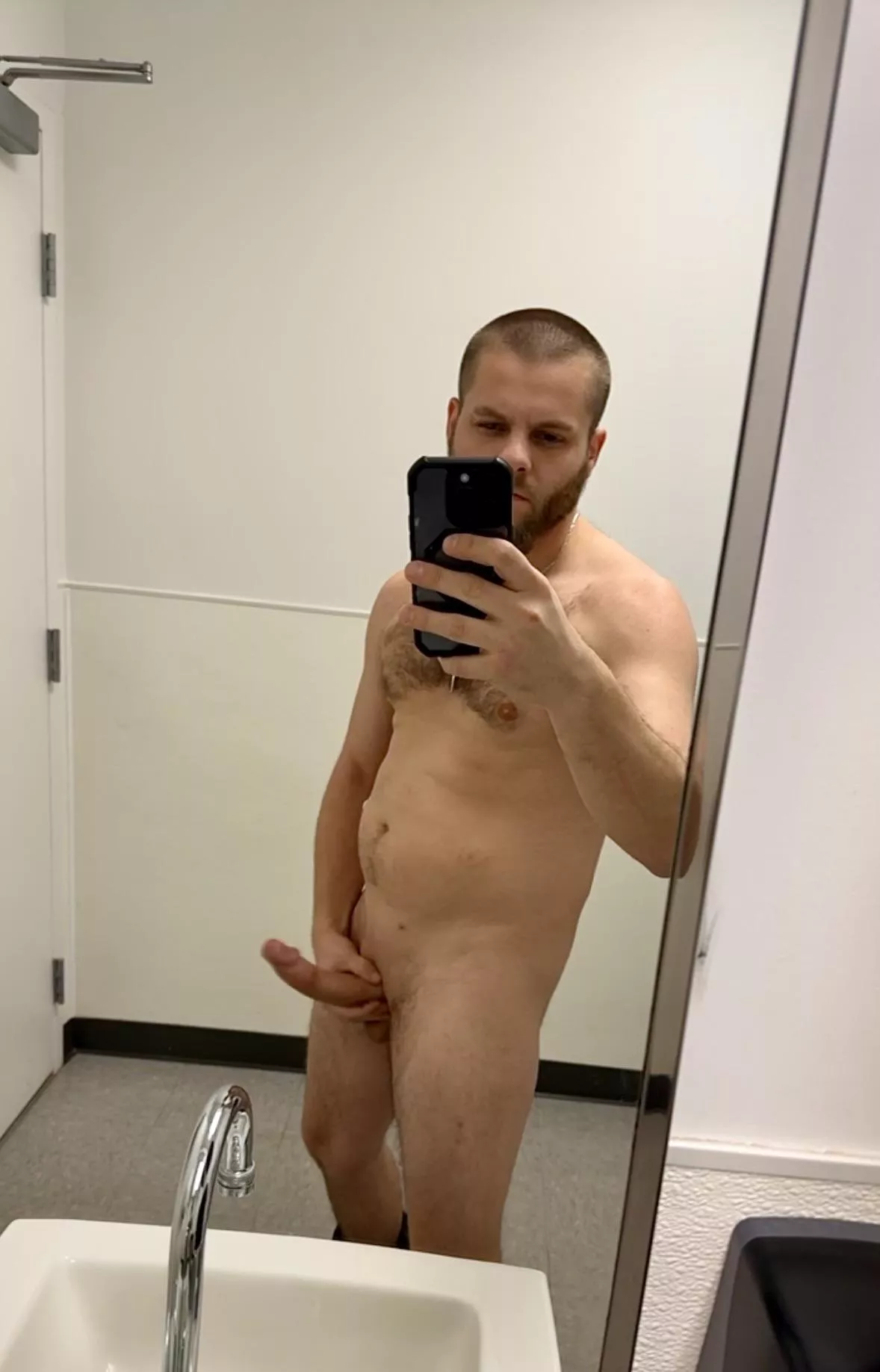 Of course horny at work with this average cock 😐