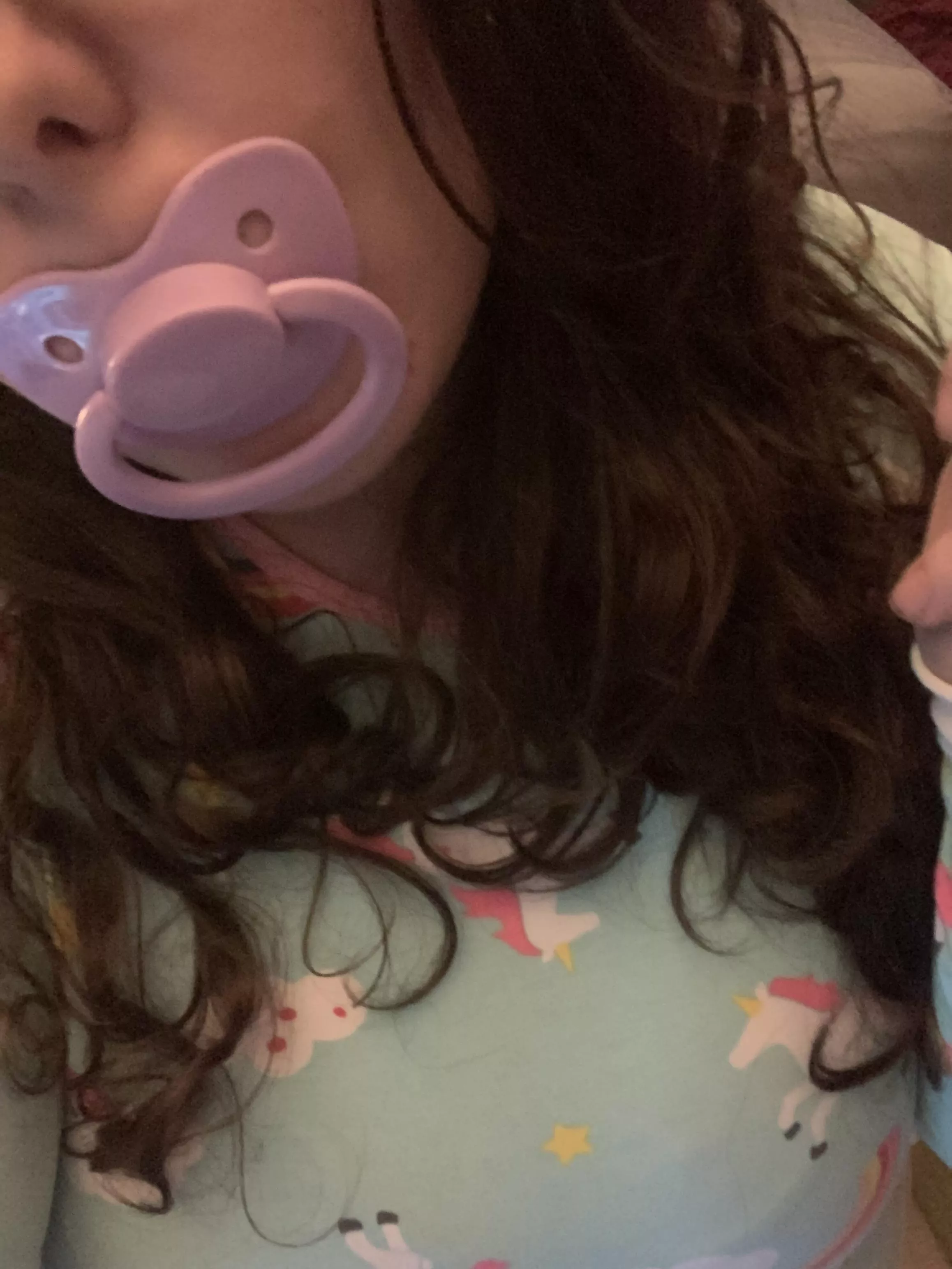 oops i tripped and made an amazon order and fell into this onesie and the paci fell into my mouth. (two new firsts as i explore this new side ☺️)