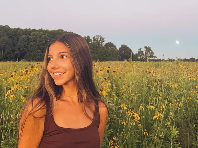 Outstanding in her field