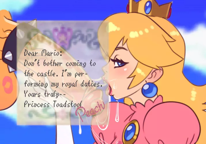 Peach's VERY different letter. (Riz) [cheating] [blowjob] [ntr]