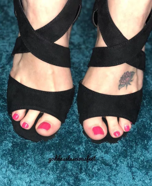 Pink toenails